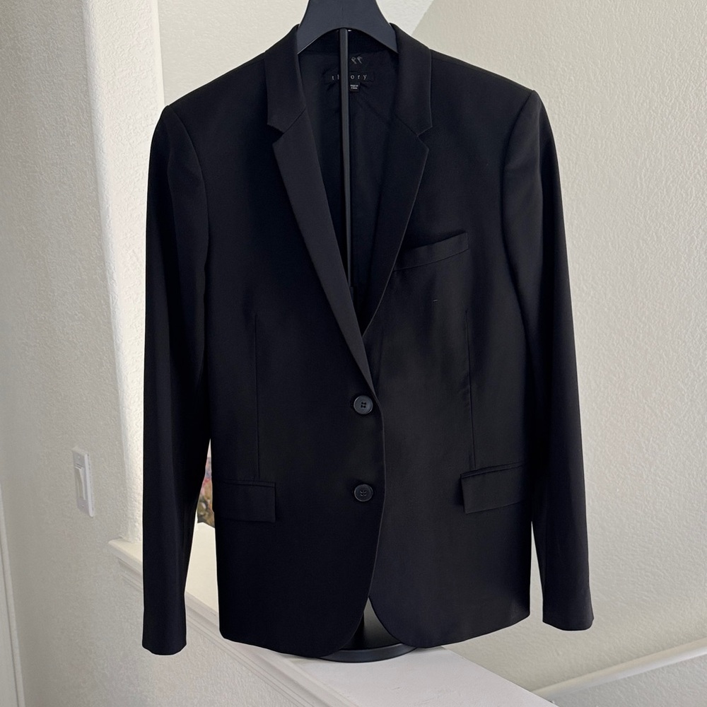 Theory Black Women's Tailored Blazer